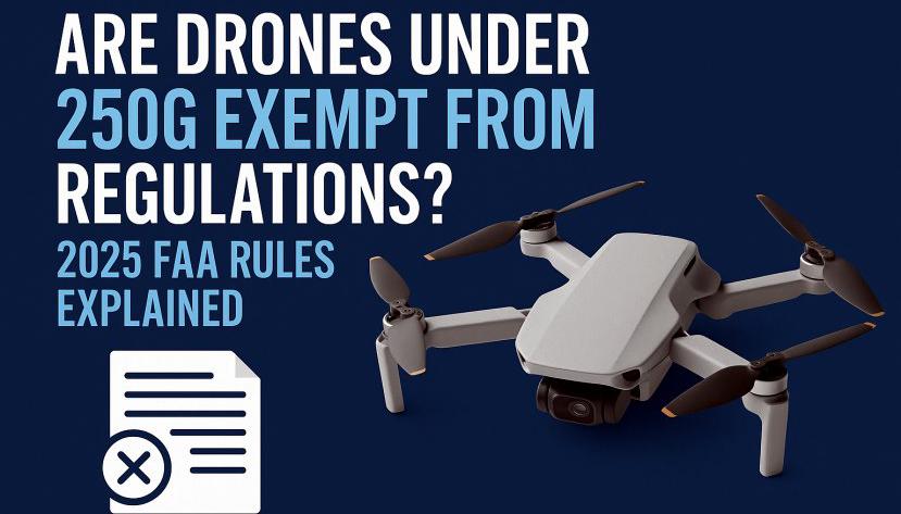 Are Drones Under 250g Exempt from Regulations? 2025 FAA Rules Explained