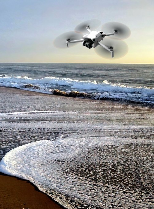 dji mini 4 pro beach
