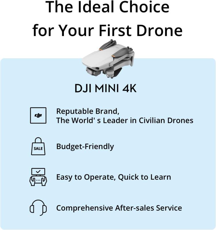 dji mini 4k drone: lightweight, 4k camera, perfect for beginners | buy now