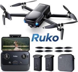 Ruko U11MINI Drone: Lightweight Under 250g, 4K Camera, 70 Mins Flight, 9800FT Range – Best Beginner Drone for Aerials