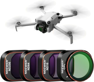 NEEWER ND & CPL Filter Set for DJI Mini 4 Pro: 4-Pack ND16 ND64 ND256 CPL