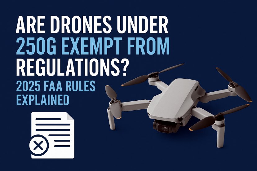 Are Drones Under 250g Exempt from Regulations? 2025 FAA Rules Explained
