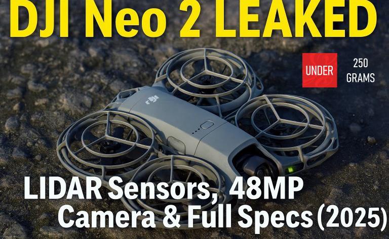 DJI Neo 2 LEAKED: LIDAR Sensors, 48MP Camera & Full Specs (2025)