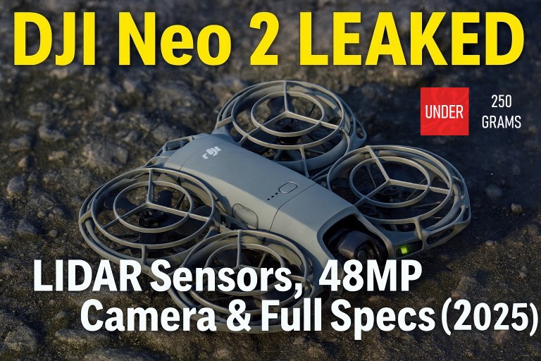 DJI Neo 2 LEAKED: LIDAR Sensors, 48MP Camera & Full Specs (2025)