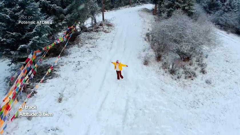 Potensic ATOM 2 Review: AI Track on Snowy Days | Capture Outdoor Adventures Effortlessly